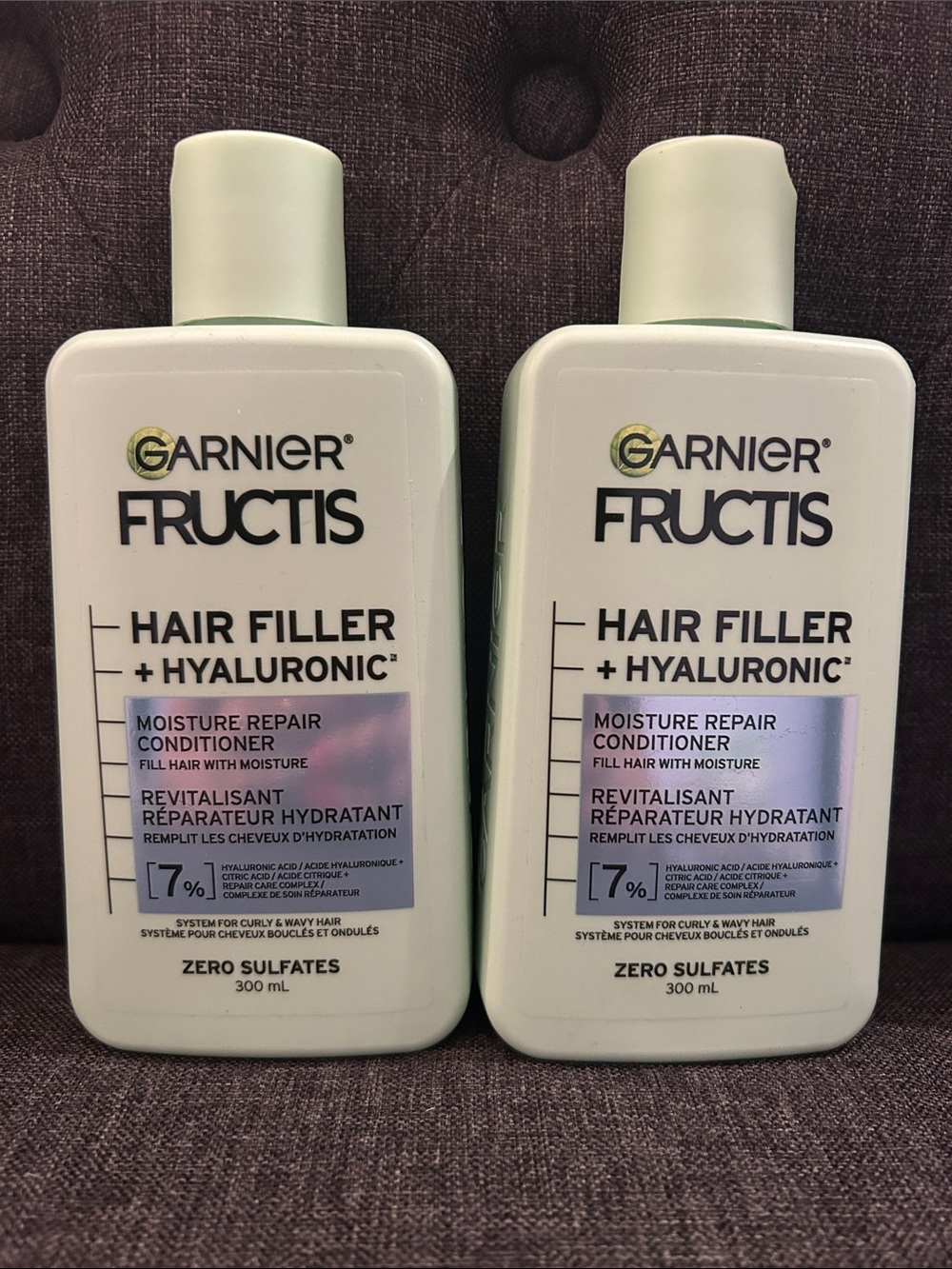NEW 🆕 TWO Garnier Fructis Hair Filler + Hyaluronic Moisture Repair Conditioner